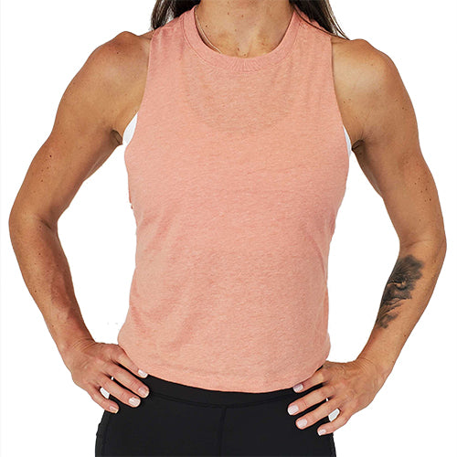 peach waist length crop top