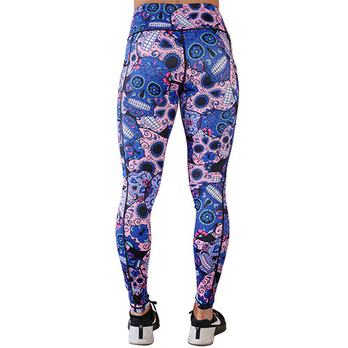 Cotton Candy Skull Leggings