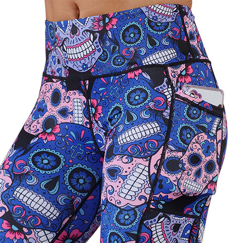 Cotton Candy Skull Leggings