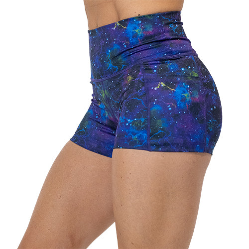 2.5 inch galaxy shorts