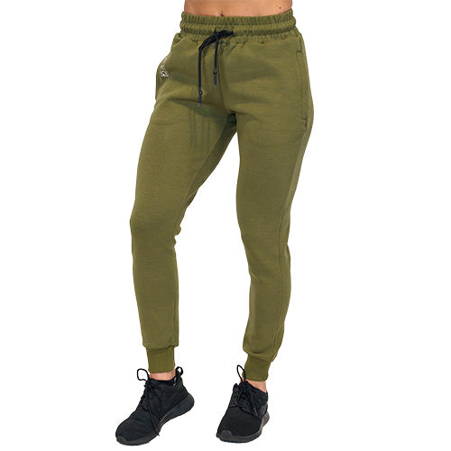 Full length photo of army green joggers