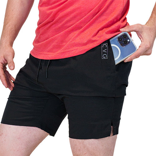 close up of side pocket that can hold a cell phone