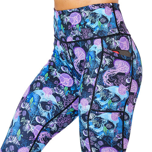 close up of side pocket large enough to hold a cell phone