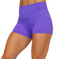 2.5 inch solid purple colored shorts 