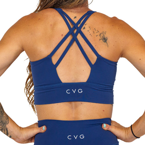 back view of double strap cross back