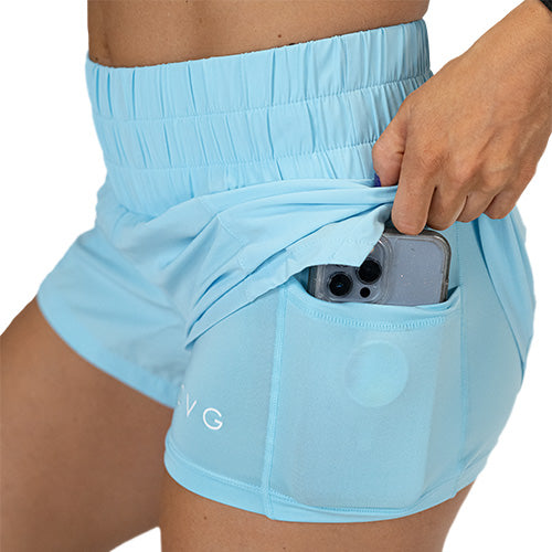 close up of side pocket that is large enough to hold a cell phone 