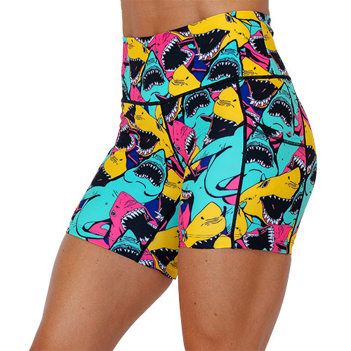 5 inch shark patterned shorts