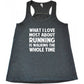 What I Love About Running Is Walking The Whole Time Shirt