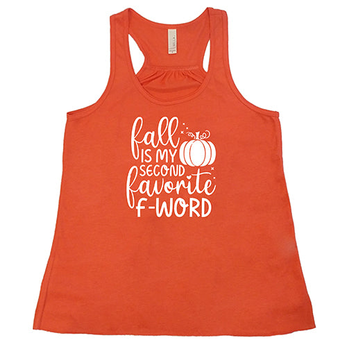 orange fall is my favorite f word racerback shirt