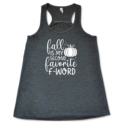 grey fall is my favorite f word racerback shirt