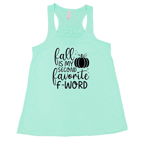 mint fall is my favorite f word racerback shirt