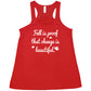 red fall is proof that change is beautiful racerback shirt