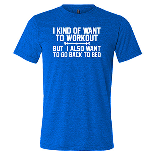 I Kind Of Want To Workout, But I Also Want To Go Back To Bed Shirt Unisex