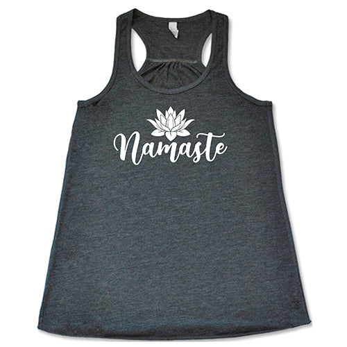 grey namaste tank top