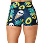 back view of skeleton ice cream cone and pineapple 2.5 inch shorts