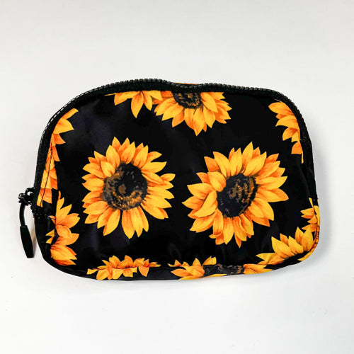 sunflower pattern belt bag